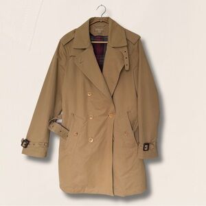 Banana Republic Beige Double-Breasted Trench Coat